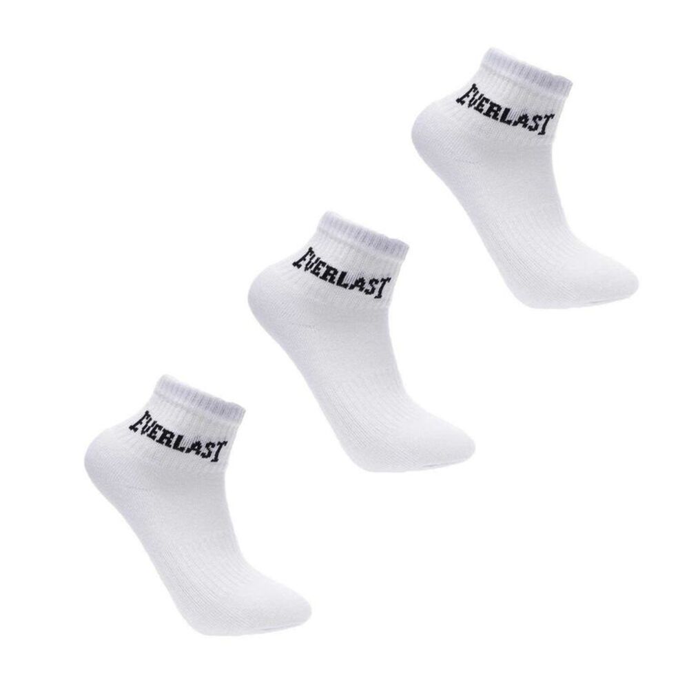 Everlast Childrens/Kids Quarter Socks (Pack of 3) / White